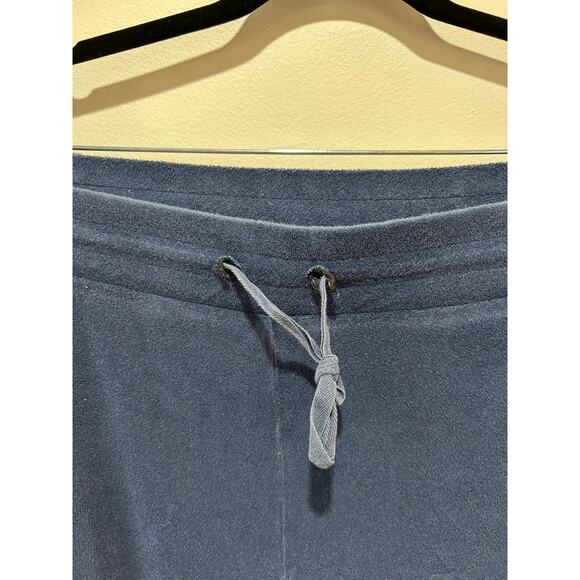 J. Jill wide leg pants size 4X blue cropped elastic waist terrycloth lounge - Picture 3 of 7